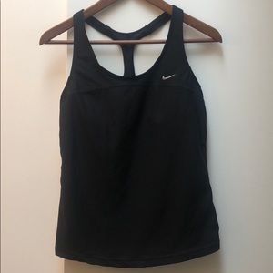 Nike workout top, built in bra